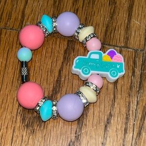 Handmade Spring Easter Truck Beaded Tumbler Stanley cup handle accessory charm
